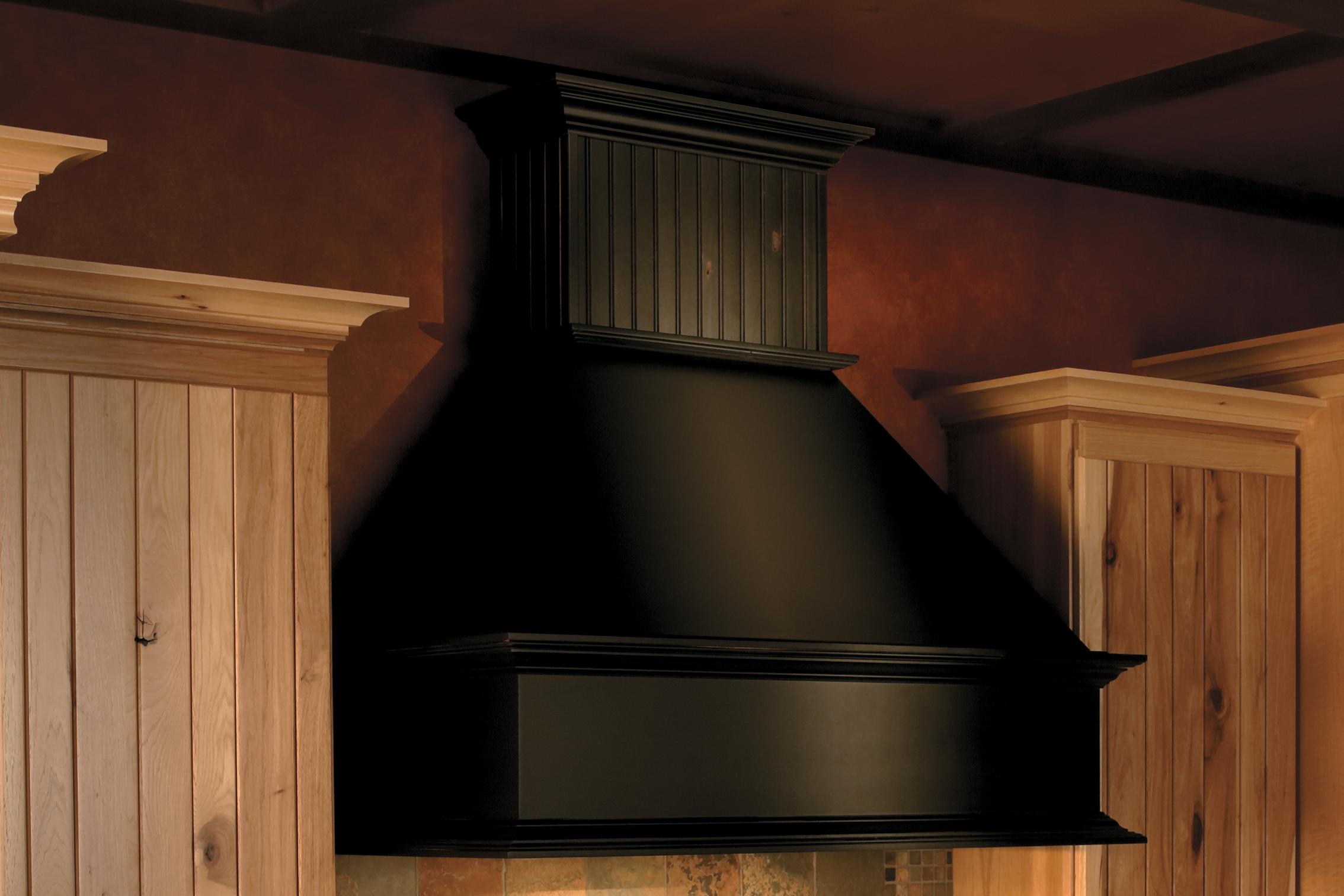Component Hood with Wainscot Chimney Medallion at Menards